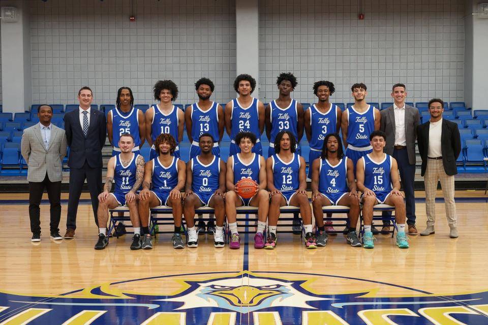 Tallahassee State College men's basketball team photo for the 2024-2025 season.