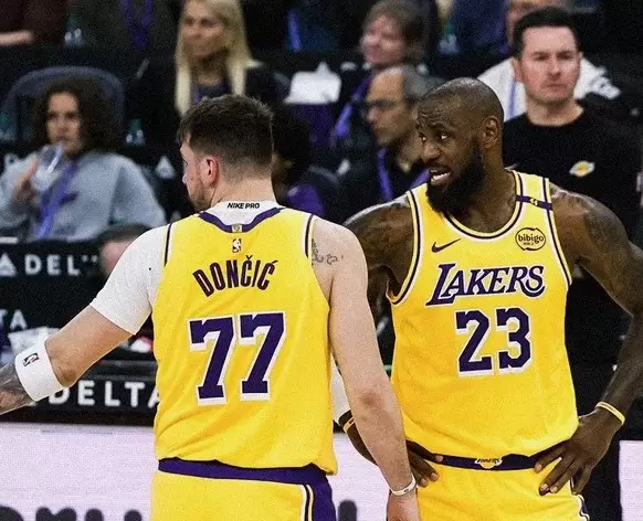 Luka Doncic and LeBron James